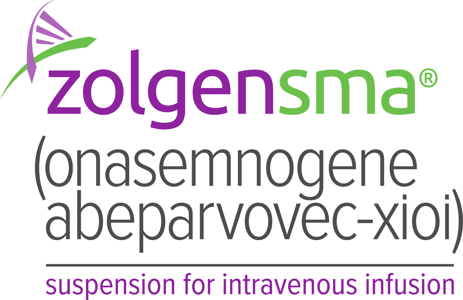 ZOLGENSMA Logo | ZOLGENSMA® (onasemnogene abeparvovec-xioi) suspension for intravenous infusion