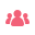 Icon: Illustration of people grouped together for patient and caregiver support